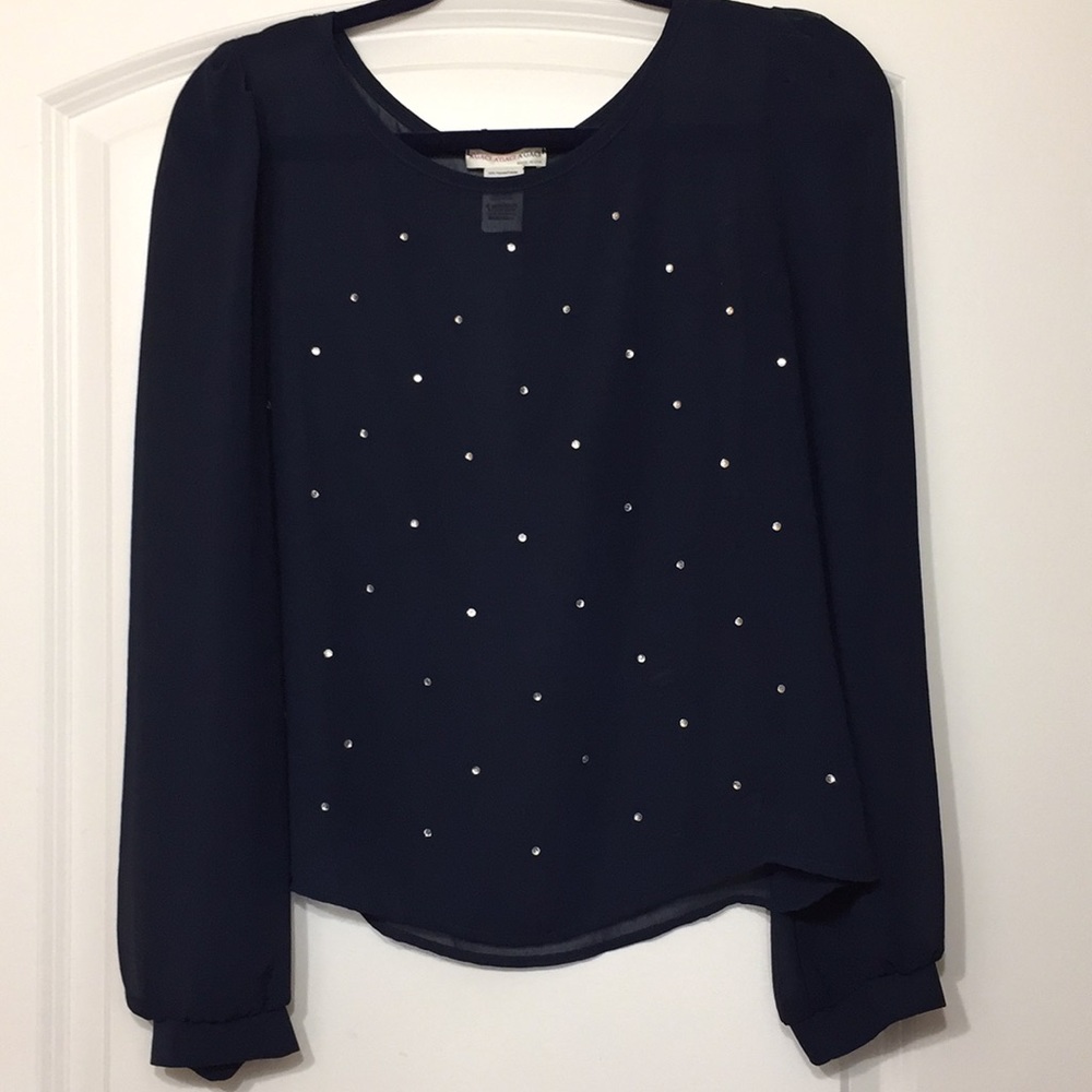 Navy Blue Blouse 🌑